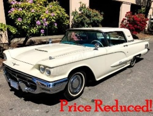 1960 Ford ThunderBird HardTop = clean Ivory(~)Green $19.9k For Sale