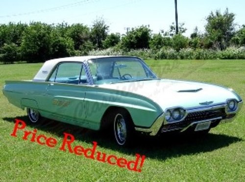 1963 Ford Thunderbird = Clean Green(~)Blue 31k miles $20.5k For Sale
