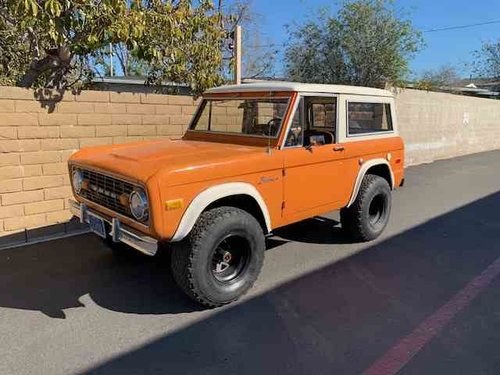 1975 Bronco Ranger 4x4 = 302 auto AC Orange~)Tan $34.9k   For Sale
