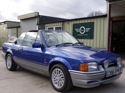 1990 Ford Escort XR3i Convertible, Beautiful unmolested car SOLD