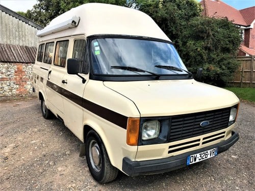 LHD 1985 Ford Transit 2.0 LWB classic camper+UK registered VERKAUFT