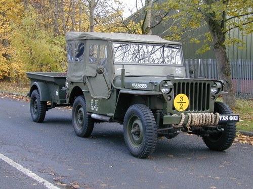 1943 FORD GPW WW2 JEEP - RESTORED - OPTIONAL ORIGINAL WW2 TRAILER In vendita