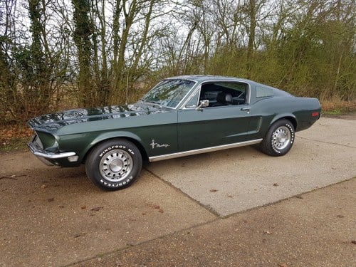 2018 1968 Mustang fastback in stunning Green with a V8 For Sale