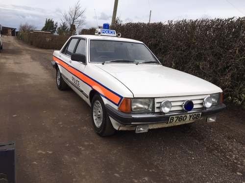 1984 Ford Granada Police Car at Morris Leslie Auction 25th May For Sale by Auction