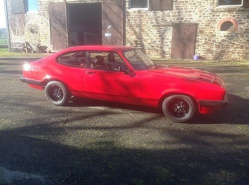 Classic Red Ford Capri Year 1983 - 98,000 miles For Sale