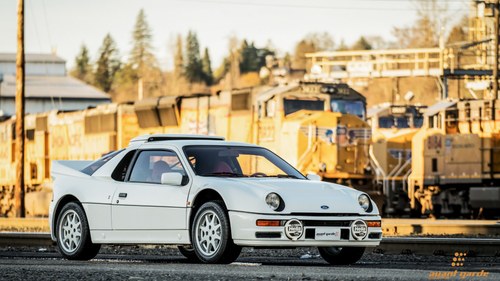 1986 Ford RS200 = clean Ivory(~)Red 8.3k miles  $295k For Sale