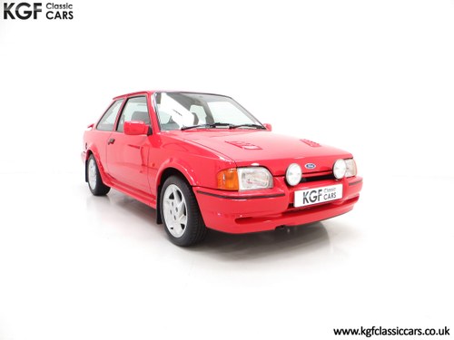 1990 A Virtually New and Concours Ford Escort RS Turbo SOLD