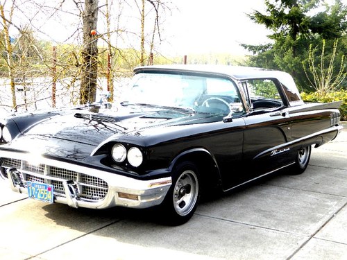 1960 Ford ThunderBird HardTop = clean Black 79k miles $14.5k In vendita