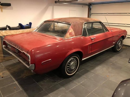 1968 Ford Mustang V8 Auto Running, Driving Project For Sale