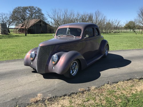 1937 COUPE ALL STEEL MARK 8 DRIVETRAIN AND PAINT AC SOLD