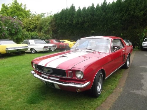 1966 Mustang Coupe 302 fuel injected V8, Automatic, Pony Interior SOLD