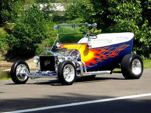 1923 Ford T Bucket = Custom Flames V-8 auto $22.5k For Sale