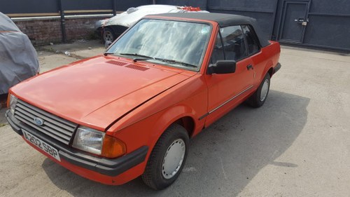 1984 Ford escort mk3 1.6 convertable For Sale