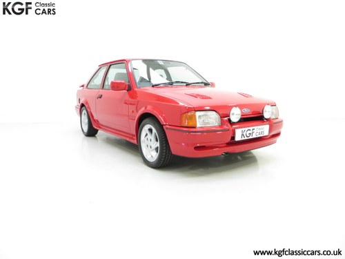 1989 A Desirable 90 Spec Ford Escort RS Turbo with Only Two Owner SOLD
