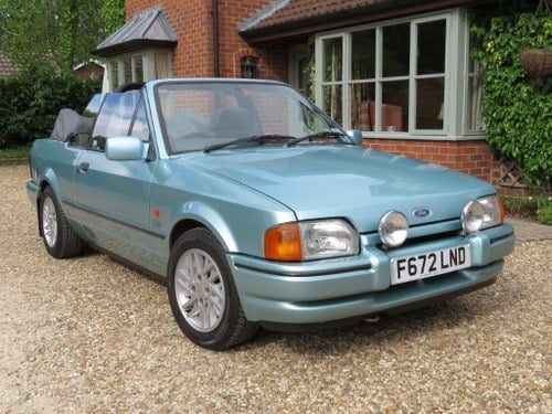 1989 Ford Escort XR3i Convertible at ACA 15th June  For Sale