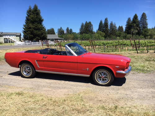 1965 Ford Mustang Convertible = 289 Auto Red Restored $obo In vendita