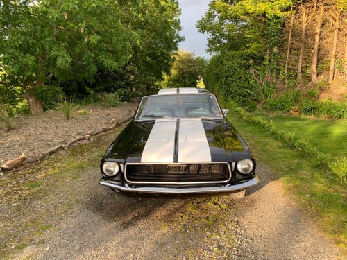 1968 Manual Ford Mustang Diamond Black Metallic Wh For Sale