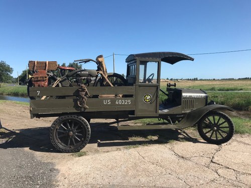 1917 WWI Ford TT pick up and Harley For Sale