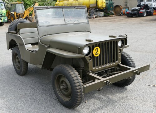 1942 Ford GPW Jeep, 2,200cc. For Sale by Auction