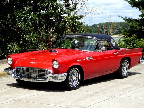 1957 Ford ThunderBird HardTop D-code Clean Red Driver $34.5k In vendita