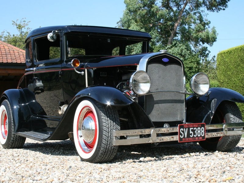 Model A V8 Coupe Hot Rod and other unusual cars