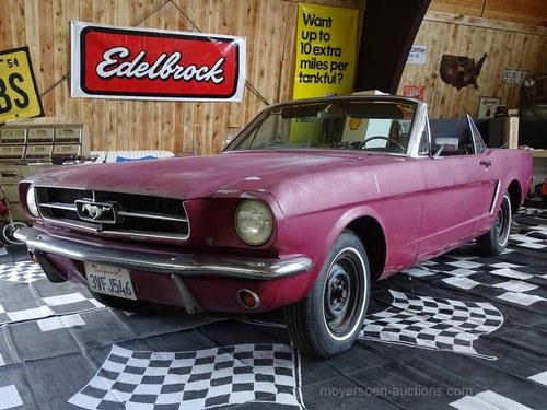 1965 FORD Mustang Cabriolet  For Sale by Auction