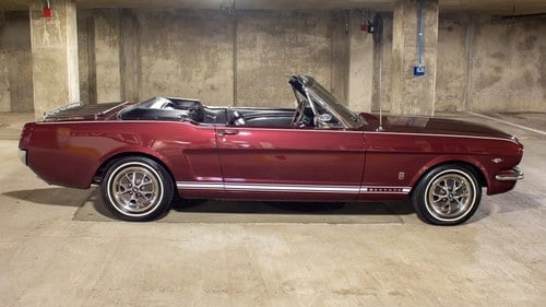 1966 Ford  Mustang GT Convertible = 289 Auto Burgundy $49.9k For Sale