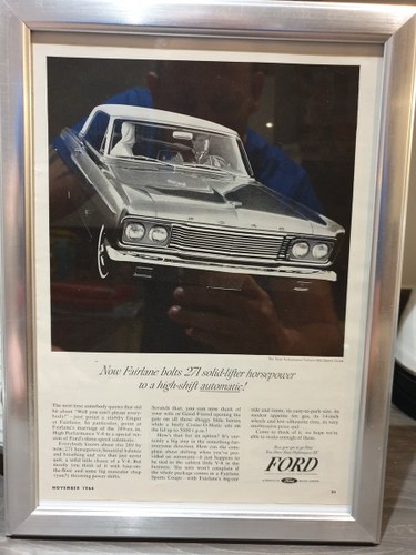 1964 Ford Fairlane Advert Original US  In vendita