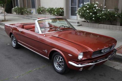 FORD MUSTANG Convertible V8 very rare Emberglo (1966) For Sale