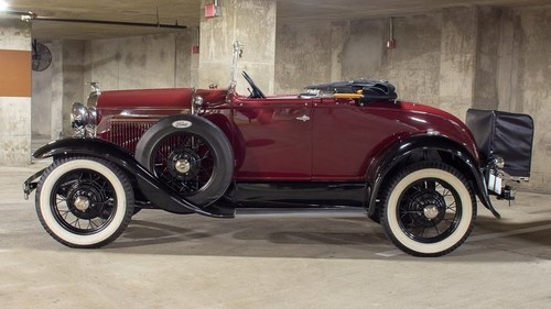 1930 Ford Model A Roadster Fresh Restored Maroon $29.9k For Sale