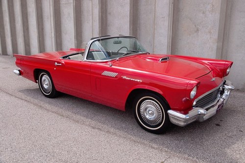 1957 C-code Ford ThunderBird Roadster Red Manual $21.9k For Sale