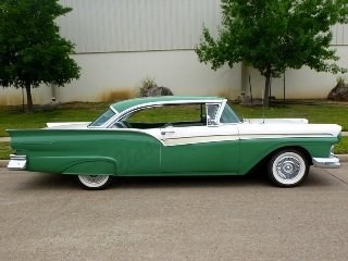 1957 Ford Fairlane 500 HardTop = Go Green(~)Ivory $24k  For Sale