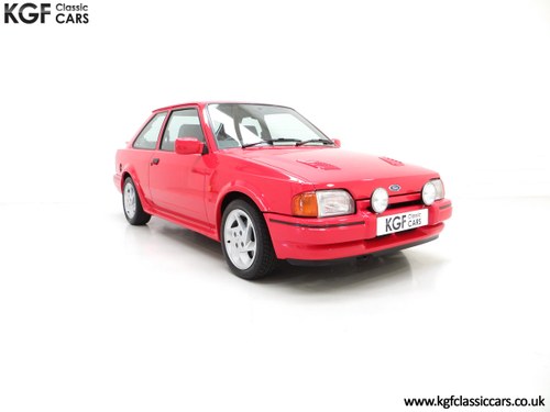 1989 A Ford Escort RS Turbo Series 2 with 37,759 Miles SOLD