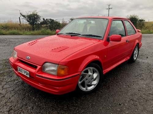 1989 Ford Escort RS Turbo at Morris Leslie Auction 17th August For Sale by Auction