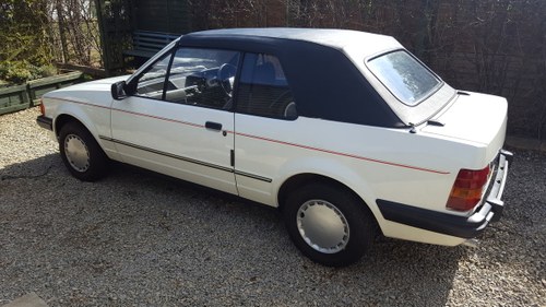 1984 Escort mk3 cabriolet 1.6 solar SOLD