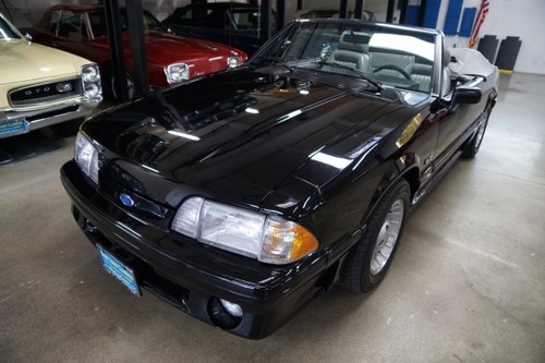 1989 Ford Mustang GT 5.0 V8 Convertible with 16K orig miles SOLD