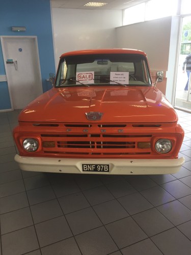 1964 Ford F100 Pick Up In Excellent Condition For Sale