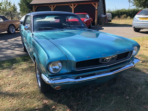 1966 Turquoise Ford Mustang V8 Manual SOLD