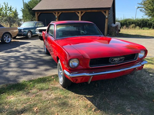 1966 Red Ford Mustang V8 Auto PROJECT SOLD