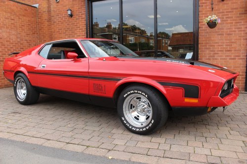 1971 Ford Mustang Mach 1 351 V8 | Red & Satin Black Decals  In vendita