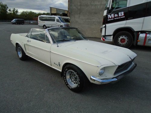 FORD MUSTANG 289 V8 AUTO CONVERTIBLE(1968)EXC RESTO BASE! SOLD