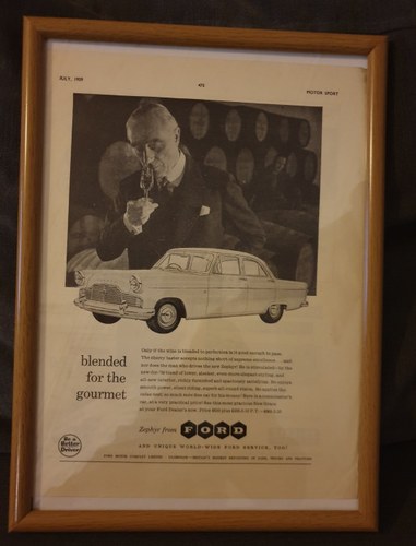 1959 Ford Zephyr Advert Original  SOLD