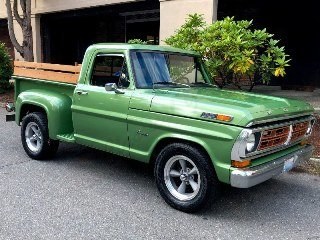 1972  Ford F100 Pick-Up Truck Custom 302 Auto Go Green  $23.9k For Sale