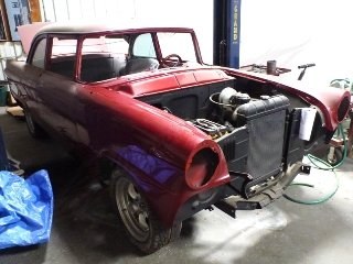 1955 Ford 2 Door Coupe = Project No Engine New Paint $4.5k For Sale