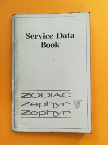 Ford Service Data Book For Sale