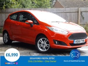 2016 Ford Fiesta Zetec 1.2 - 3 Door Hatchback - One Owner  VENDUTO