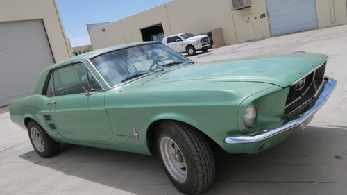 1967 Mustang Coupe 289 Coupe C code 289 AT Jade PS $11.5k In vendita