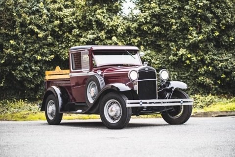 1937 Ford 3-Window Pick-Up Truck clean Burgundy  $28.5k usd  For Sale