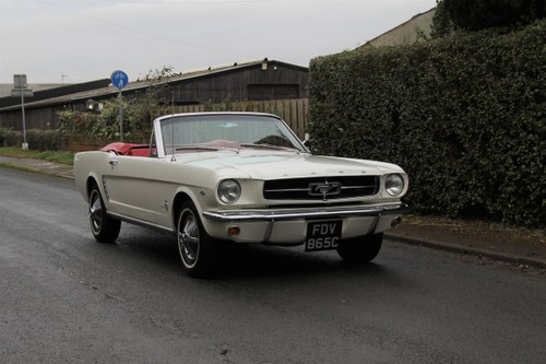 1965 Ford Mustang Convertible, 260ci V8, Manual For Sale