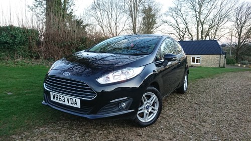 2014 One lady owner, full s/h, fiesta zetec eco boost SOLD
